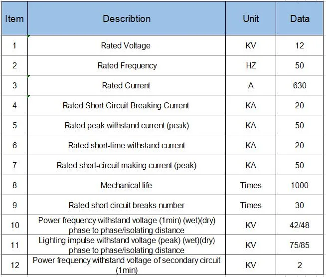 10kv Column Outdoor Vacuum High Voltage Circuit Breaker Vacuum Circuit Breaker Vcb